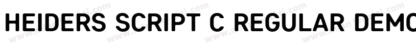 Heiders Script C Regular DEMO字体转换